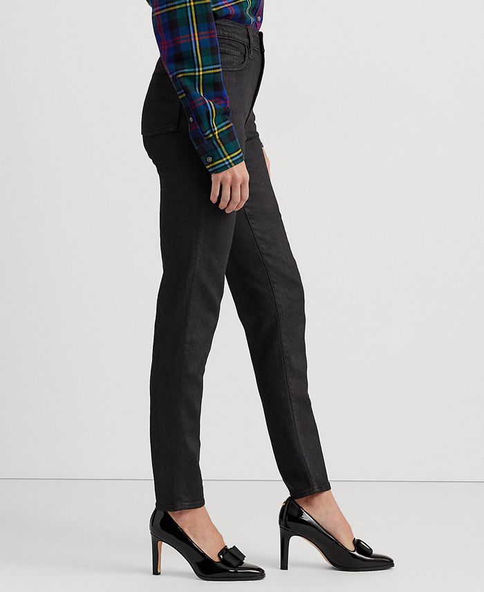Ralph Lauren Womens High Rise Skinny Ankle Jeans Black Size 8 main image 1