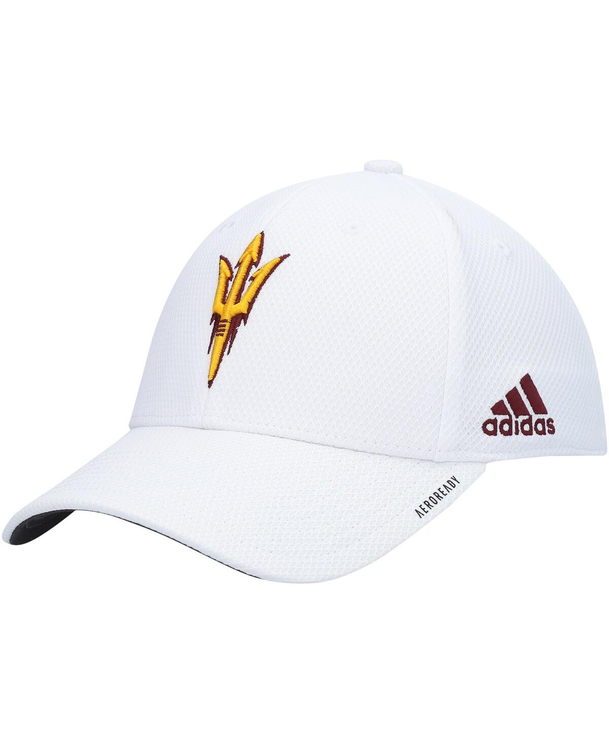 Adidas Originals Men's Adidas White Arizona State Sun Devils 2021 Sideline Coaches Aeroready Flex Hat