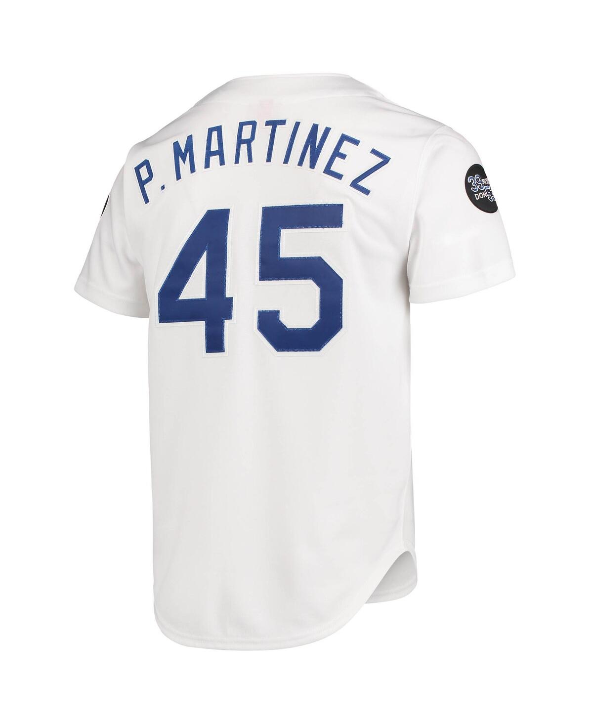 Men's Mitchell & Ness Pedro MartinezLos Angeles Dodgers 1993 Cooperstown Collection Home Authentic Jersey - White