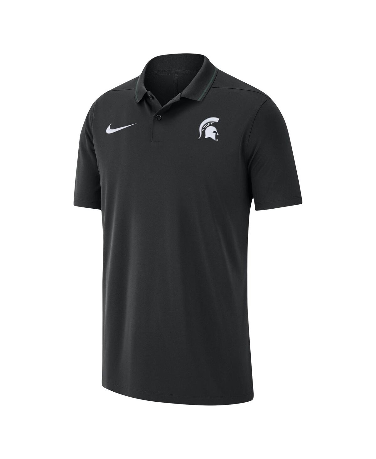 Shop Nike Men's  Black Michigan State Spartans 2023 Coaches Performance Polo Shirt