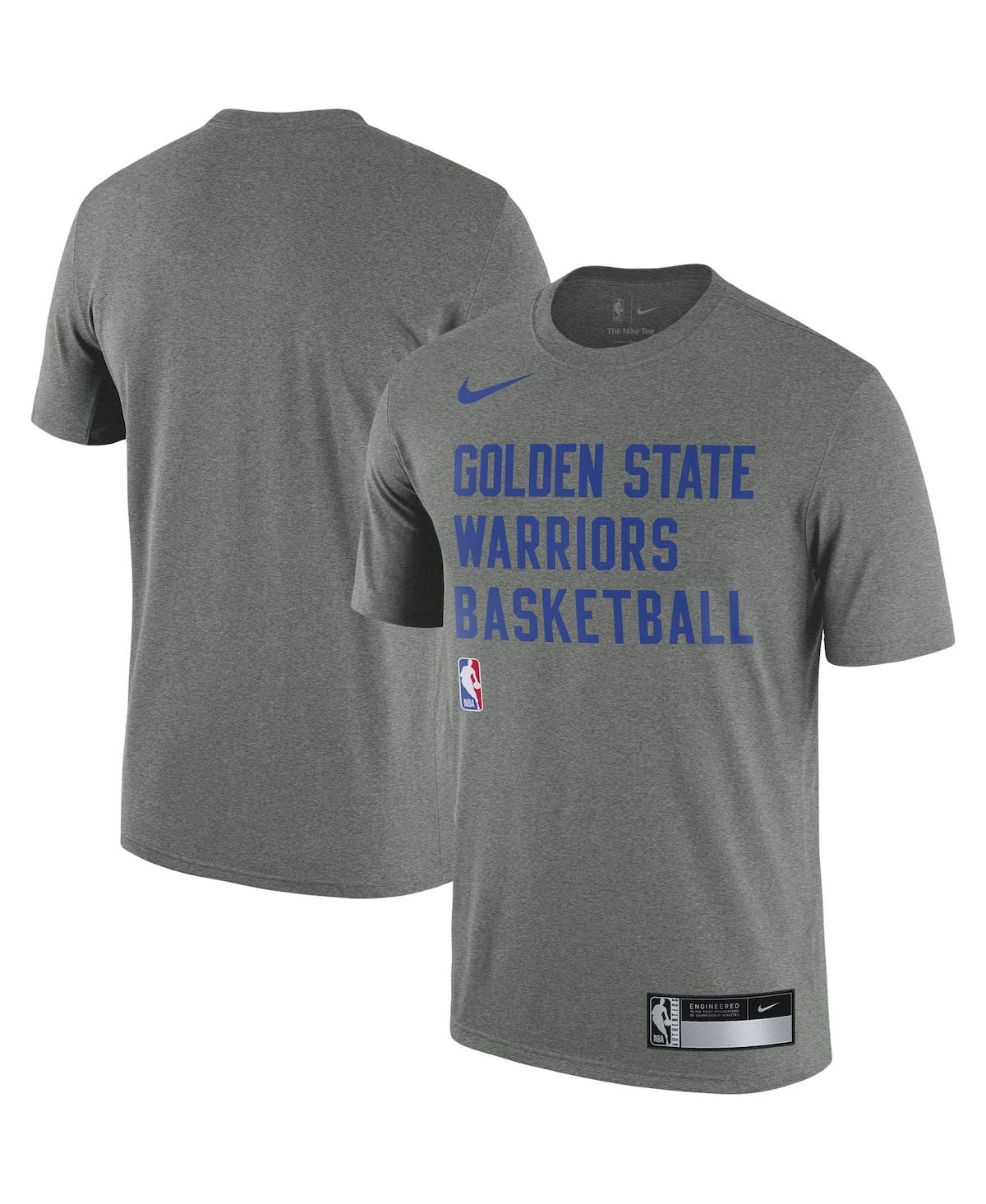 Shop Nike Men's  Heather Gray Golden State Warriors 2023/24 Sideline Legend Performance Practice T-shirt