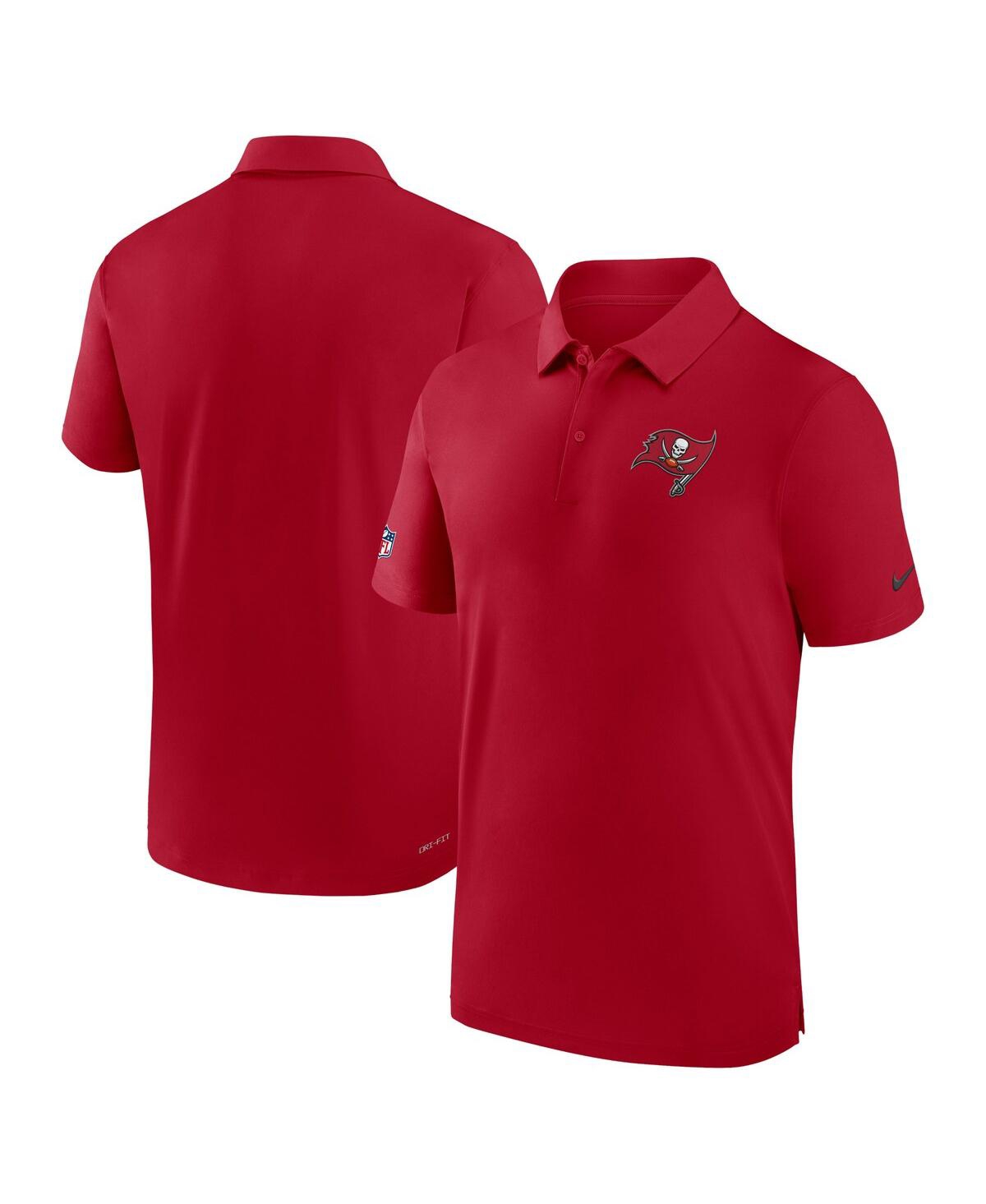 Nike Men's  Red Tampa Bay Buccaneers Sideline Coaches Performance Polo Shirt