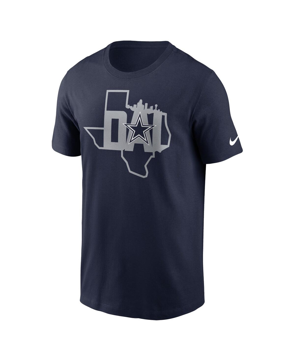 Shop Nike Men's  Navy Dallas Cowboys Local Essential T-shirt
