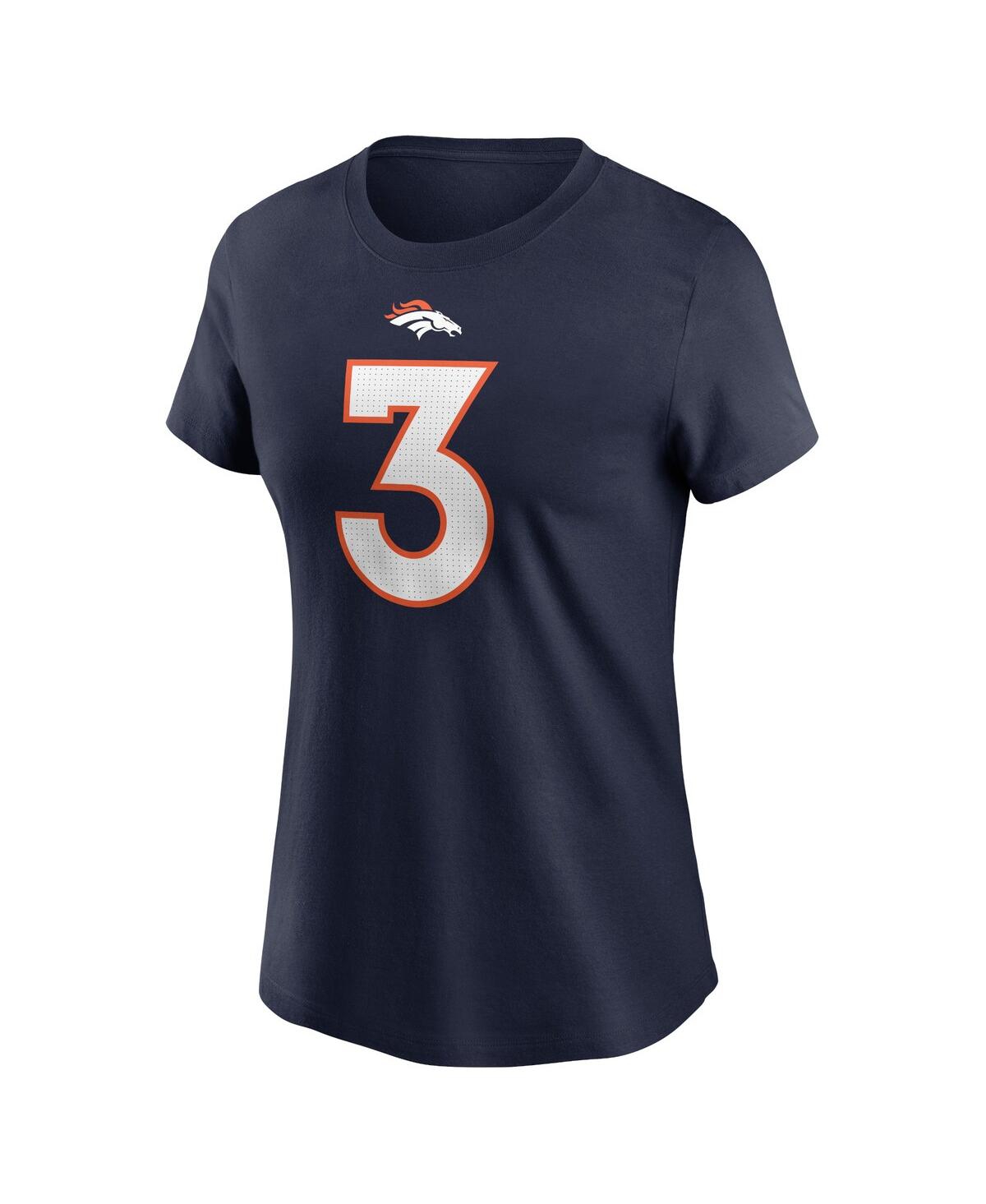 Women's Nike Russell WilsonDenver Broncos Player Name and Number T-shirt - Navy