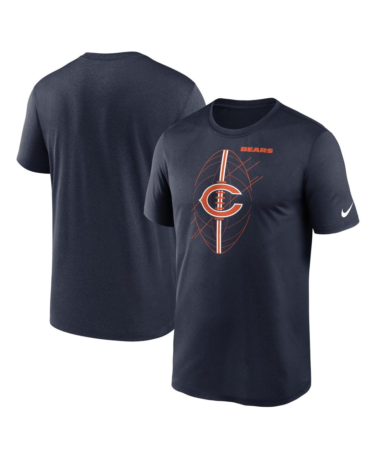Shop Nike Men's  Navy Chicago Bears Big And Tall Legend Icon Performance T-shirt