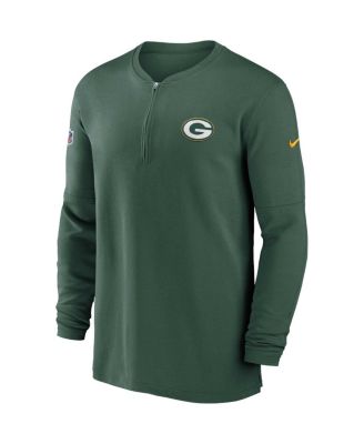Men's Green Green Bay Packers 2023 Sideline Performance Long Sleeve Quarter-Zip Top