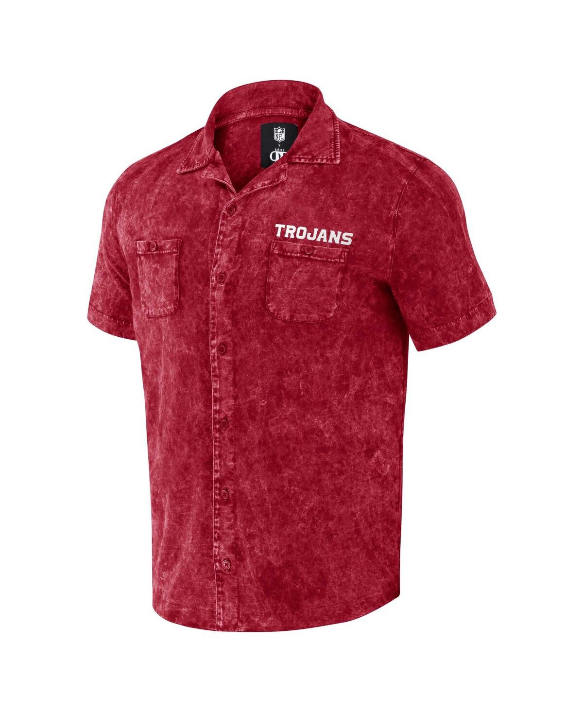 Fanatics Men's Darius Rucker Collection By  Cardinal Usc Trojans Team Color Button-up Shirt In Cardinal