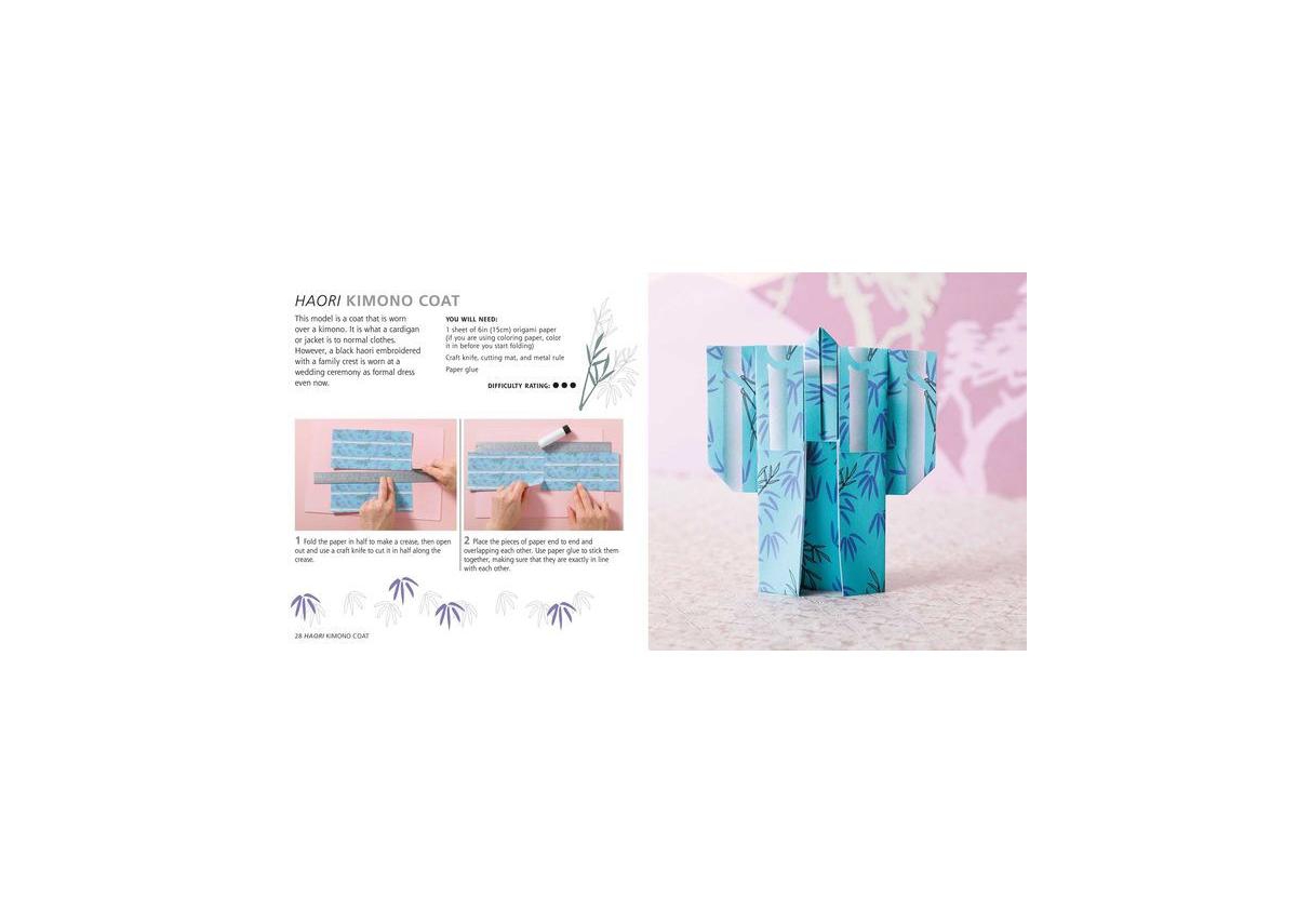 Mindful Japanese Origami- Paper Block Plus 64-Page Book by Mari Ono