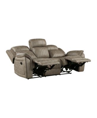White Label Lola 84" Double reclining sofa