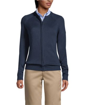 Women's Cotton Modal Zip-Front Cardigan Sweater