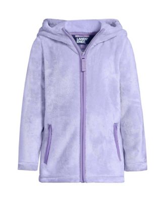 Sweat Fille Lands' End - Blanc à Sequins Bleus Et Chat - Taille L (14) - Très Bon état