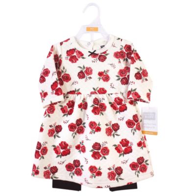 Baby Girls Hudson Quilted Cotton Dress and Leggings