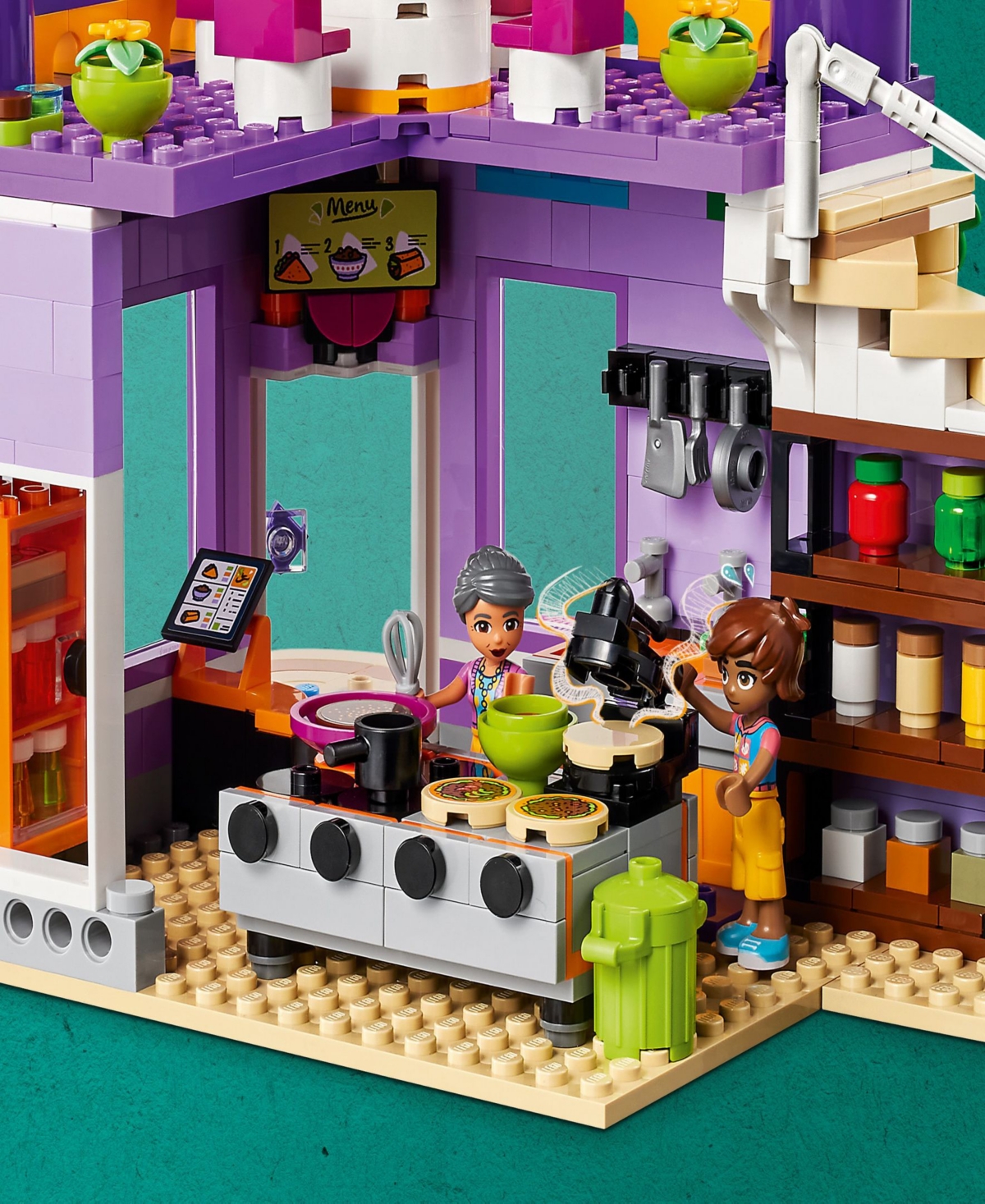 Lego Friends Heartlake City Community Kitchen Pretend Chef Building Toy 41747 In Multicolor