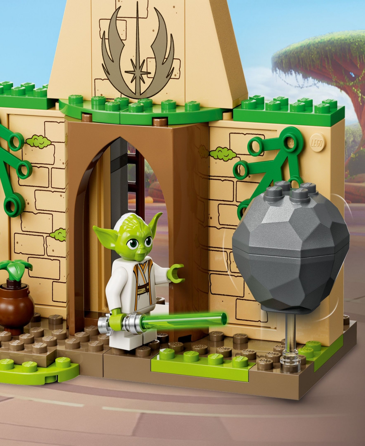 Shop Lego Star Wars 75358 Tenoo Jedi Temple Toy Building Set With Master Yoda Minifigure In Multicolor