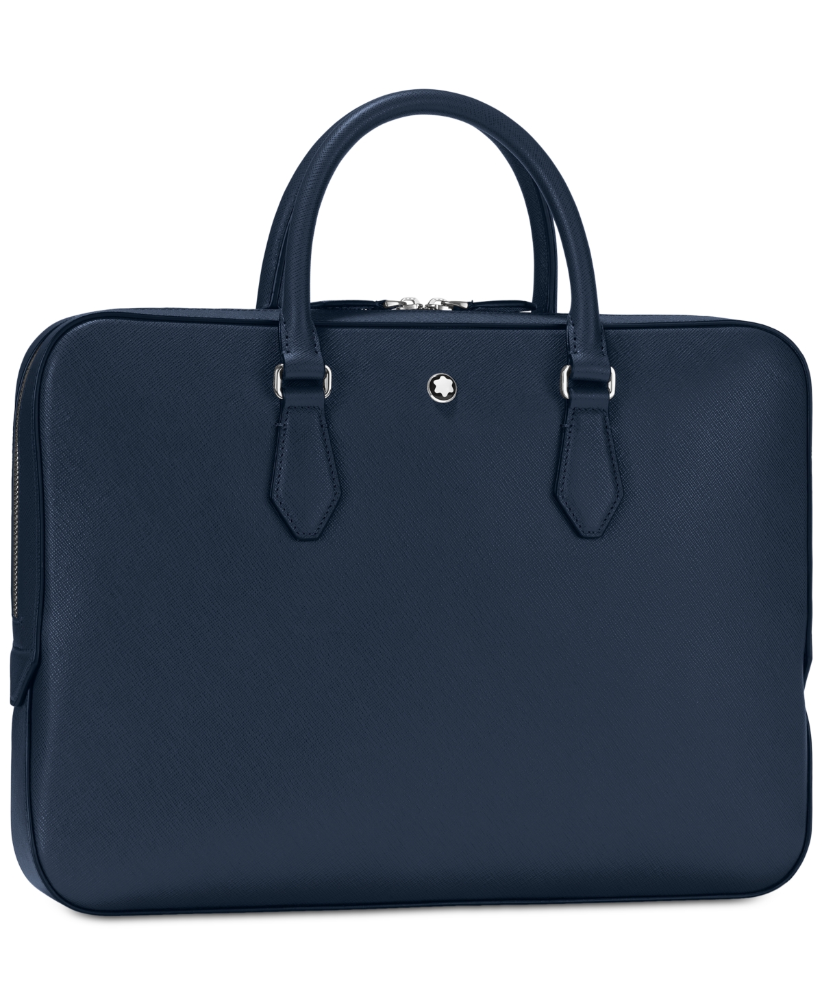 Shop Montblanc Sartorial Thin Leather Document Case In Blue