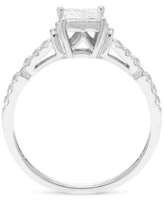 Diamond Quad Ring (1/2 ct. t.w.) in 14k White Gold