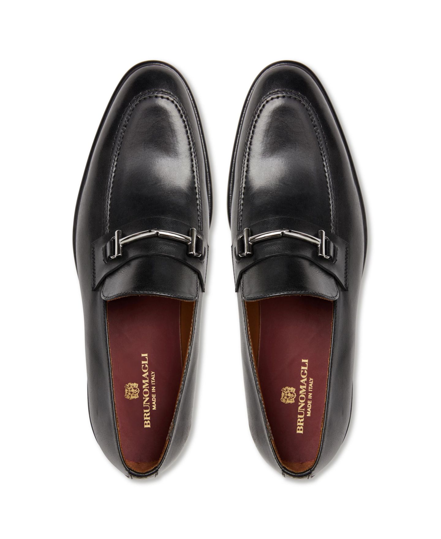 Мужские туфли Bruno Magli Sante Slip-On, цвет: Чёрный — фото 8