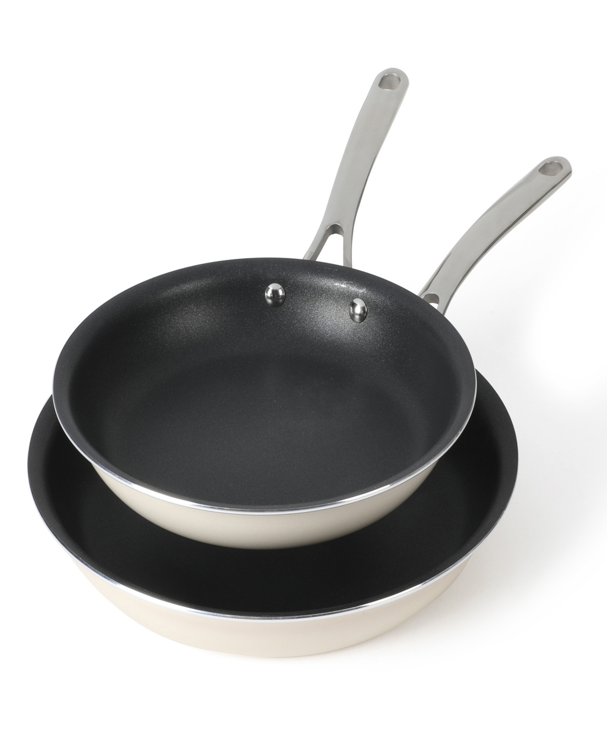 Martha Stewart Collection Lockton Aluminum 2 Piece Fry Pan Set- missing one fry pan