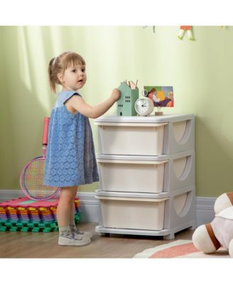 22.25&amp;#x22; 3 Tier Kids Storage Unit Dresser Tower