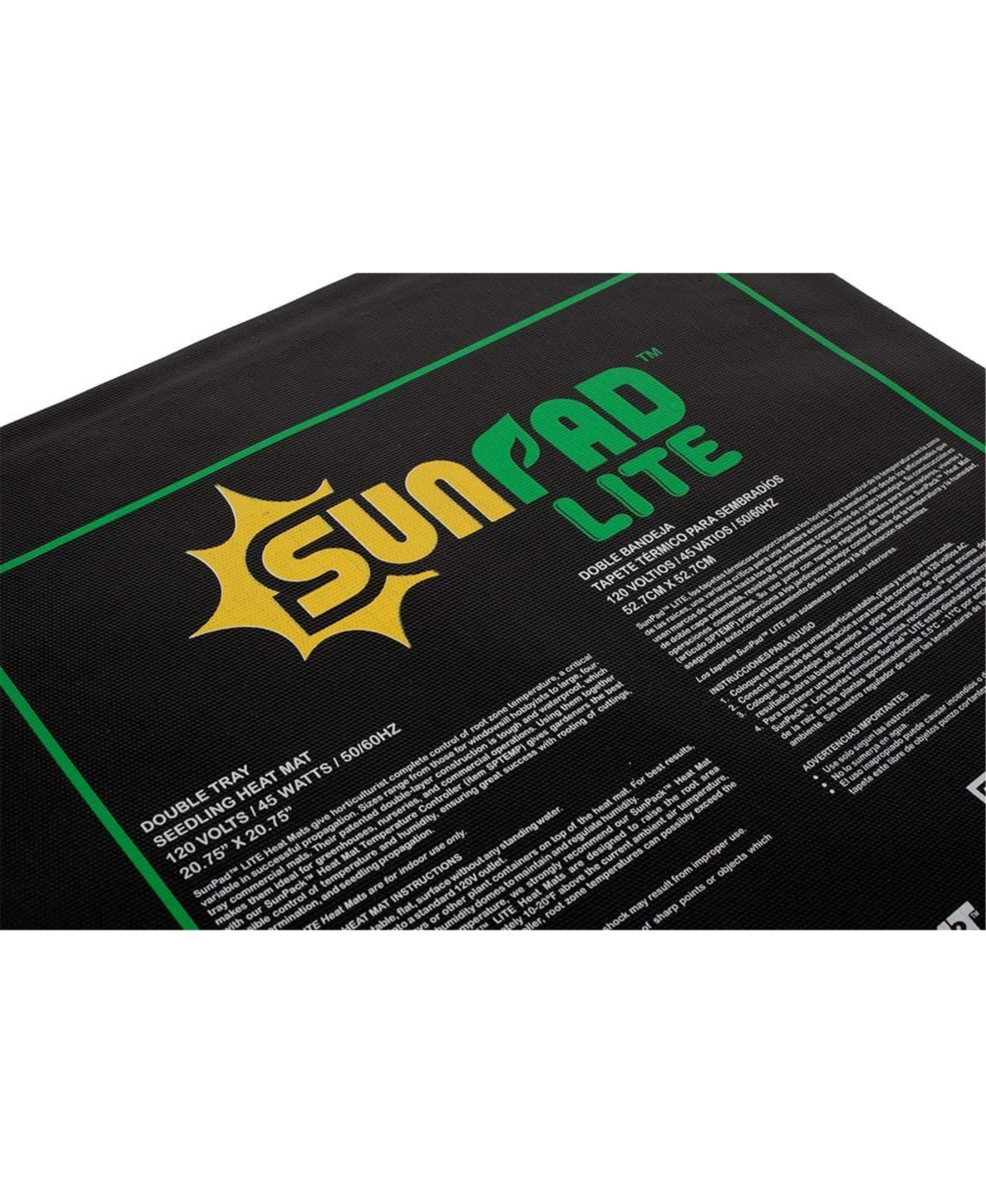SunPad Lite 45W Propagation Heating Mat for Seeds, 20.75 Inches x 20.75 Inches
