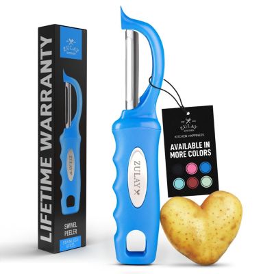 Swivel Vegetable Peeler with Razor Sharp Stainless Steel Blades and Blemish Remover