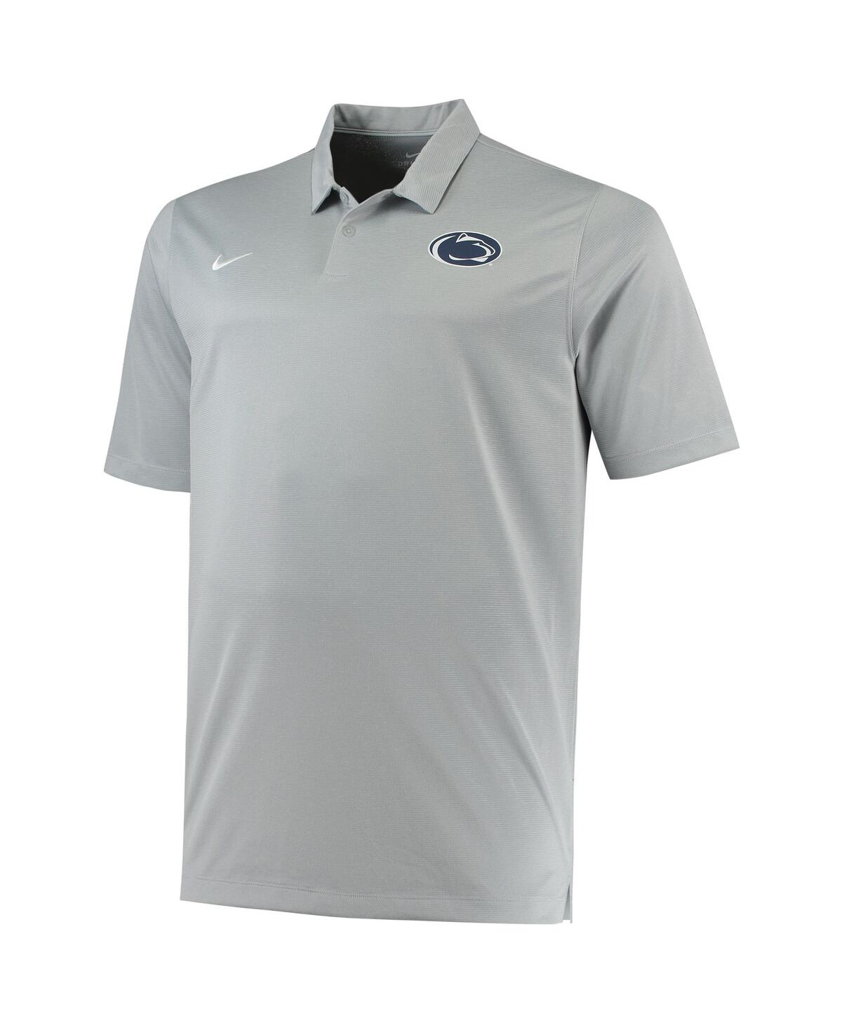 Shop Nike Men's  Heathered Gray Penn State Nittany Lions Big And Tall Performance Polo Shirt