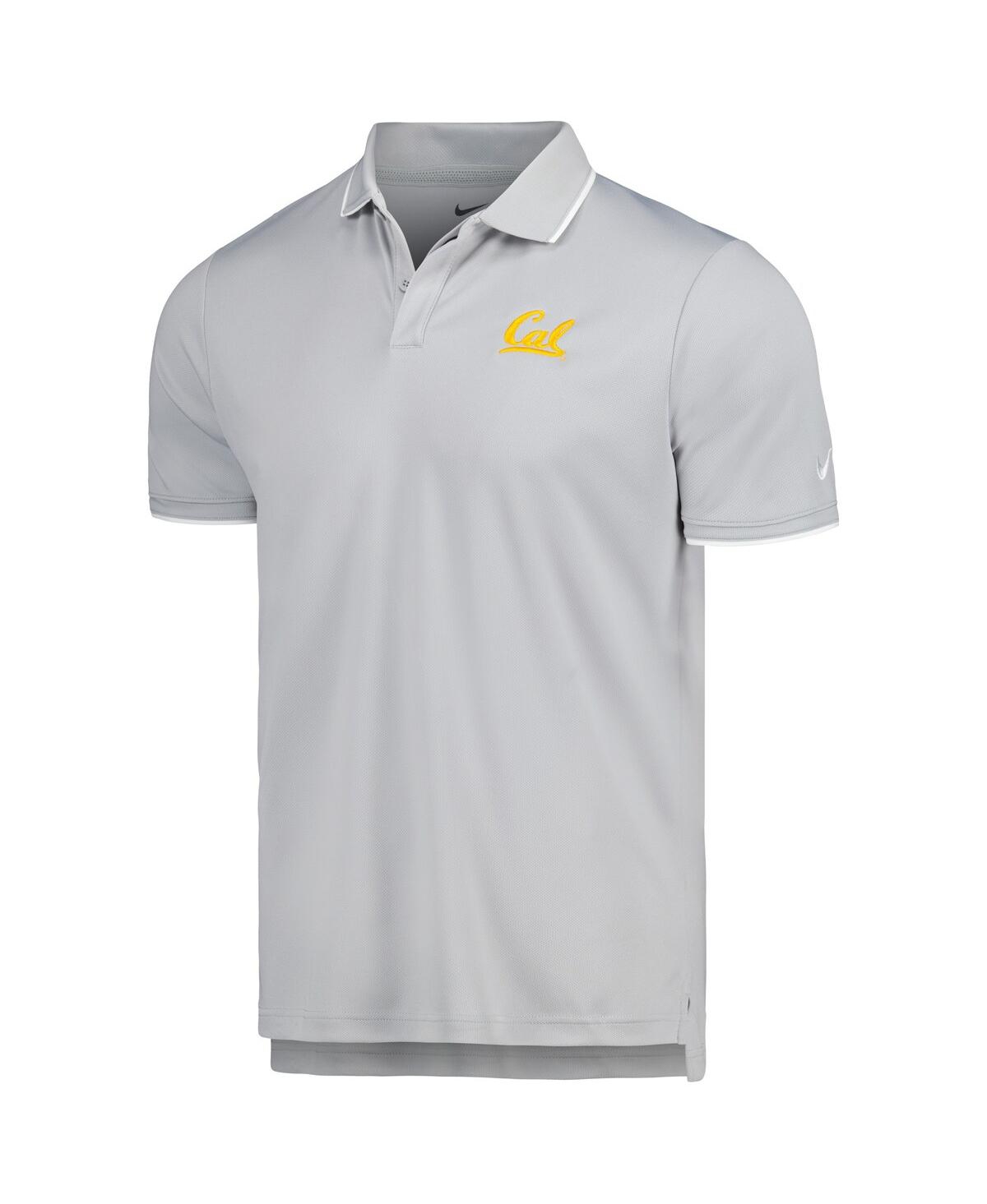 Shop Nike Men's  Silver Cal Bears Performance Polo Shirt