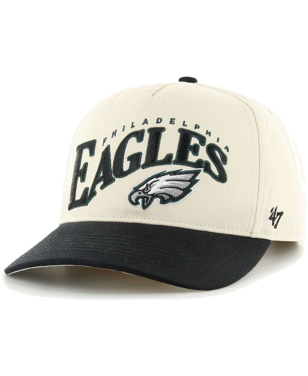 Men's '47 Brand Black Philadelphia Eagles Wave Hitch Adjustable Hat - Black