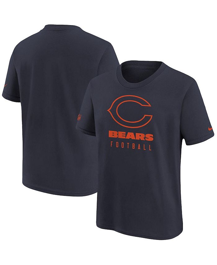 Nike Big Boys Navy Chicago Bears Sideline Legend Performance T-shirt -  Macy's