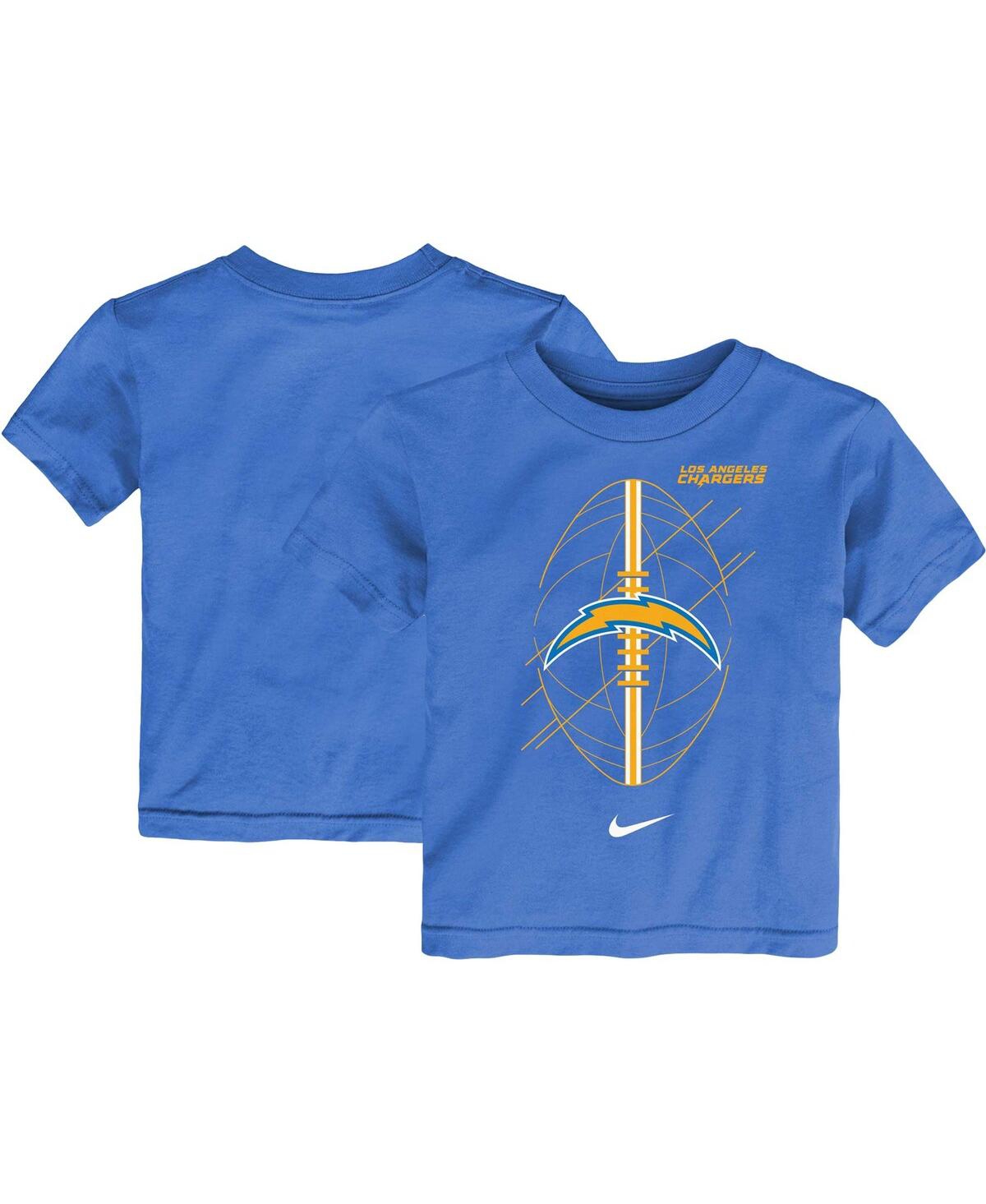 NIKE TODDLER BOYS AND GIRLS NIKE POWDER BLUE LOS ANGELES CHARGERS ICON T-SHIRT