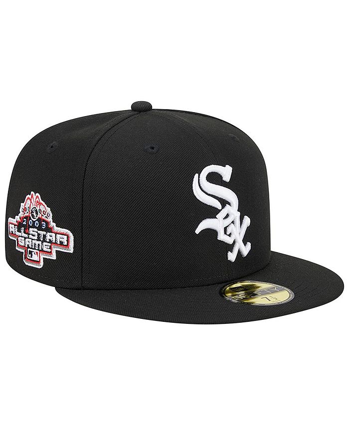 Men's Chicago White Sox New Era White/Black Optic 59FIFTY Fitted Hat