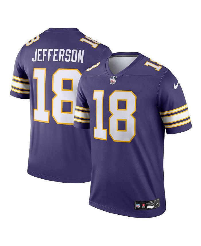 Nike Men's Justin Jefferson Purple Minnesota Vikings Classic Legend Player  Jersey - Macy's