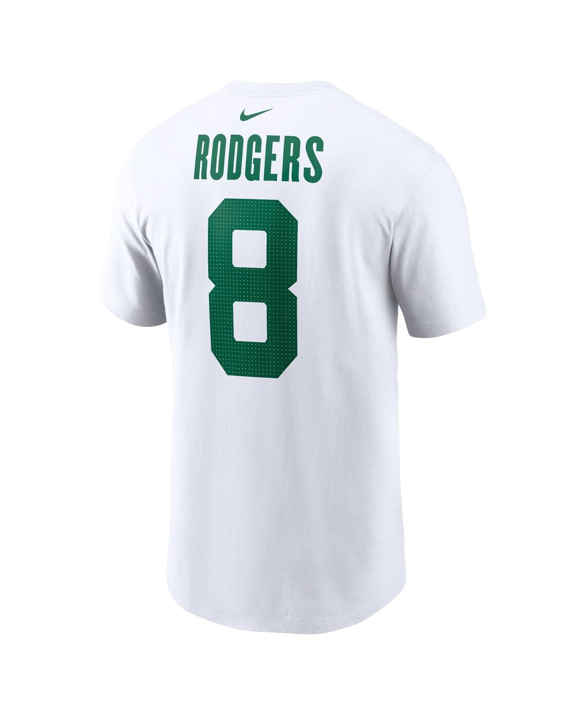 Nike Big Boys  Aaron Rodgers White New York Jets Legacy Player Name And Number T-shirt In White