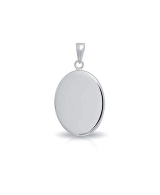 Classic Blue White Carved Oval Simple Framed Victorian Lady Portrait Mother and Child Cameo Pendant Necklace Wife Sterling Silver