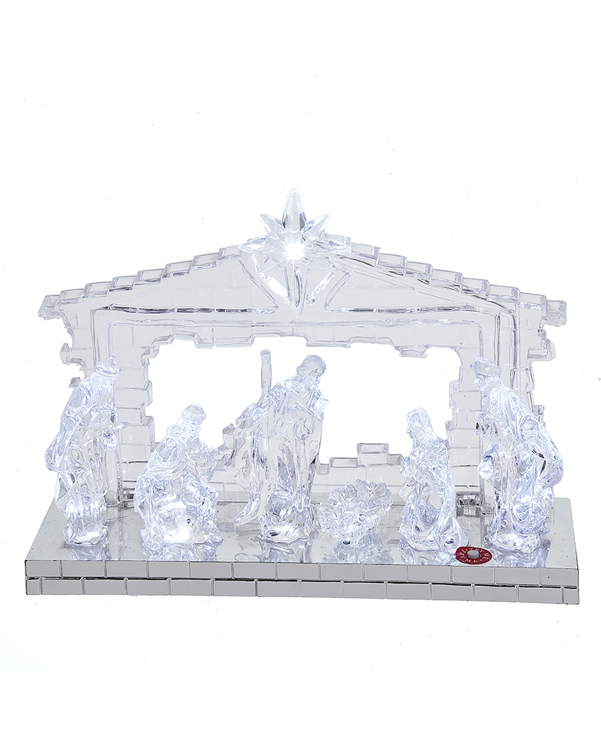 Kurt Adler Battery-Operated Light-Up Led Musical Nativity Scene