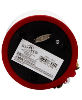 100mm Musical African American Santa Water Globe