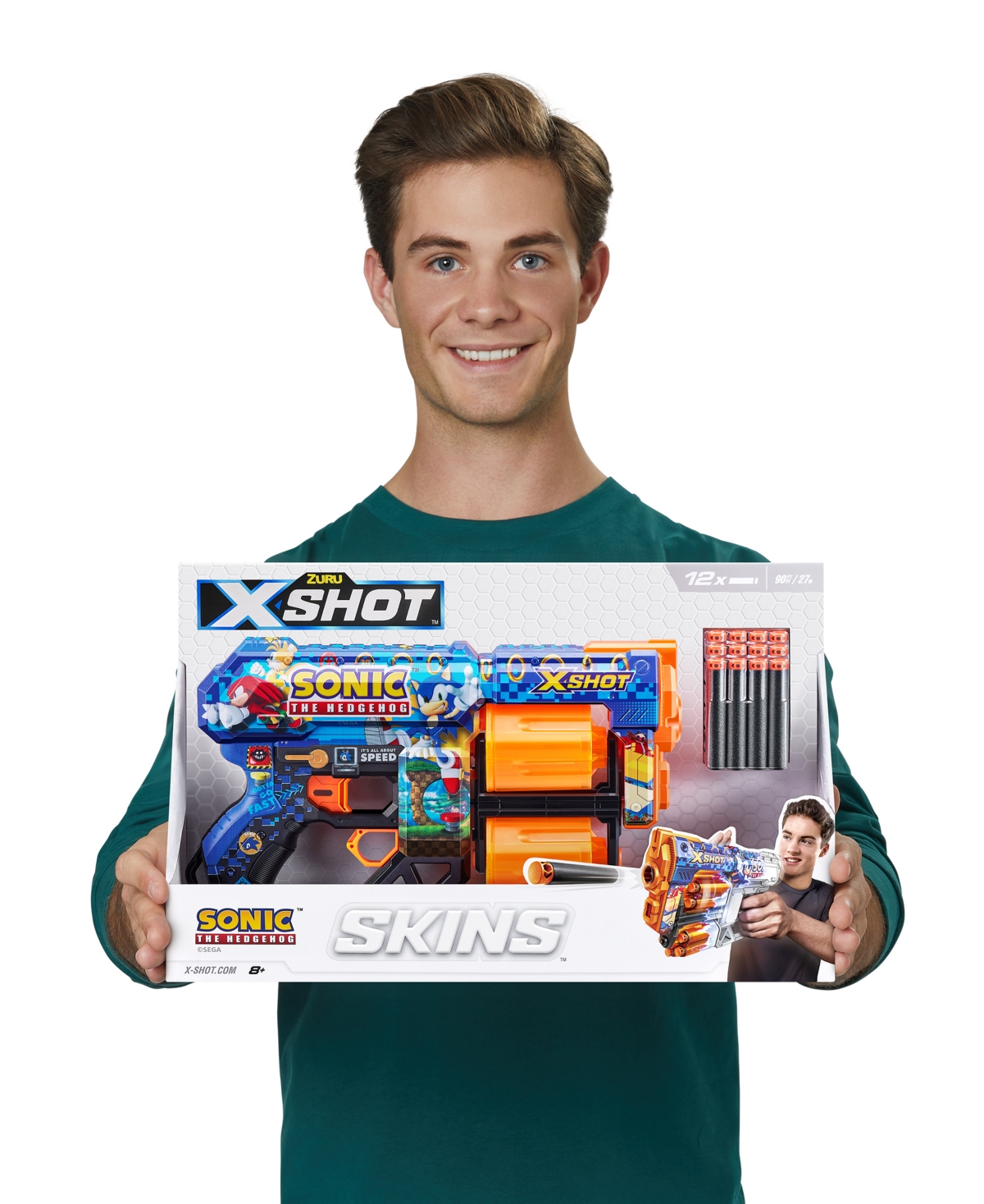 X-shot Zuru Sonic Skins, 12 Darts In No Color