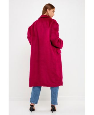 Women's Single Button Oversize Coat