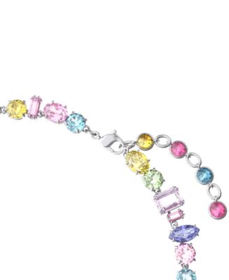 Silver-Tone Crystal Mixed Cut Collar Necklace, 14" + 1-3/4" extender