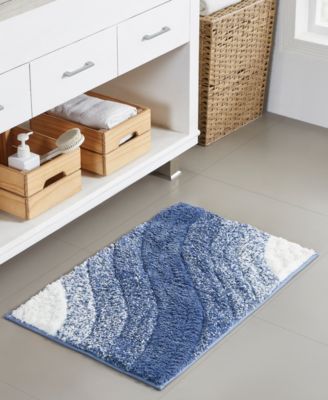 Seventh Studio - Heathered Wave Bath Rug, 20" x 30"