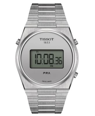 Tissot - Men's Digital PRX Stainless Steel Bracelet Watch 40mm
