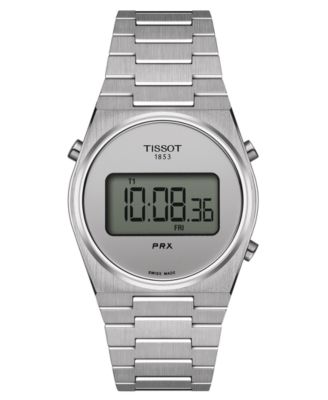 Tissot - Unisex Digital PRX Stainless Steel Bracelet Watch 35mm