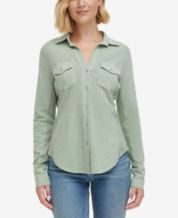 Button-Up Shirts and Tops - Macy's