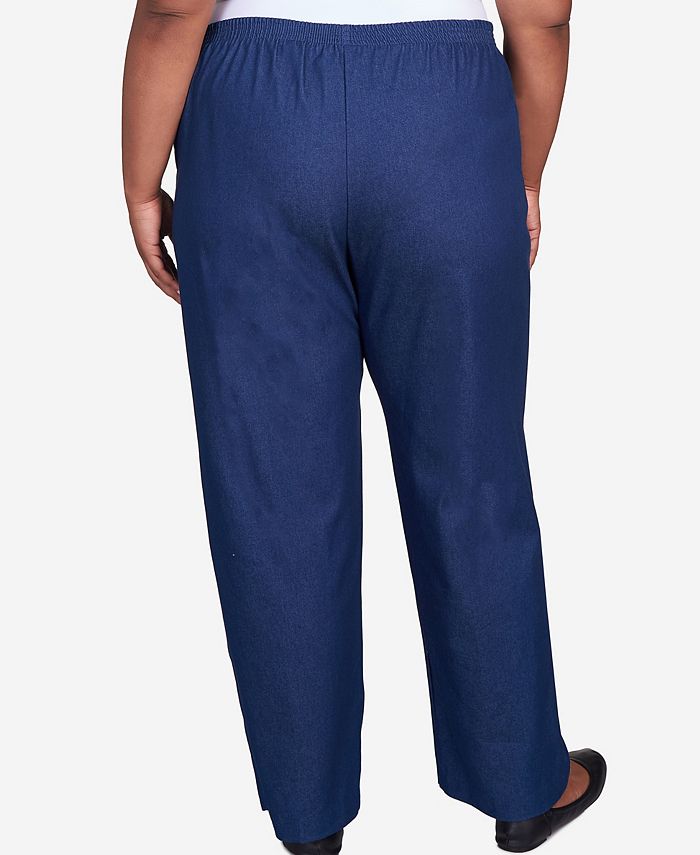 Alfred Dunner Plus Size Pull On Straight Leg Pants Size 22W main image 1