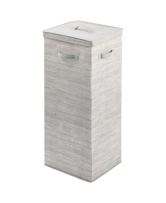 mDesign Tall GiftWrapping Paper Storage Box with Handles + Removable