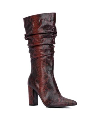 Macy's knee high leather boots best sale