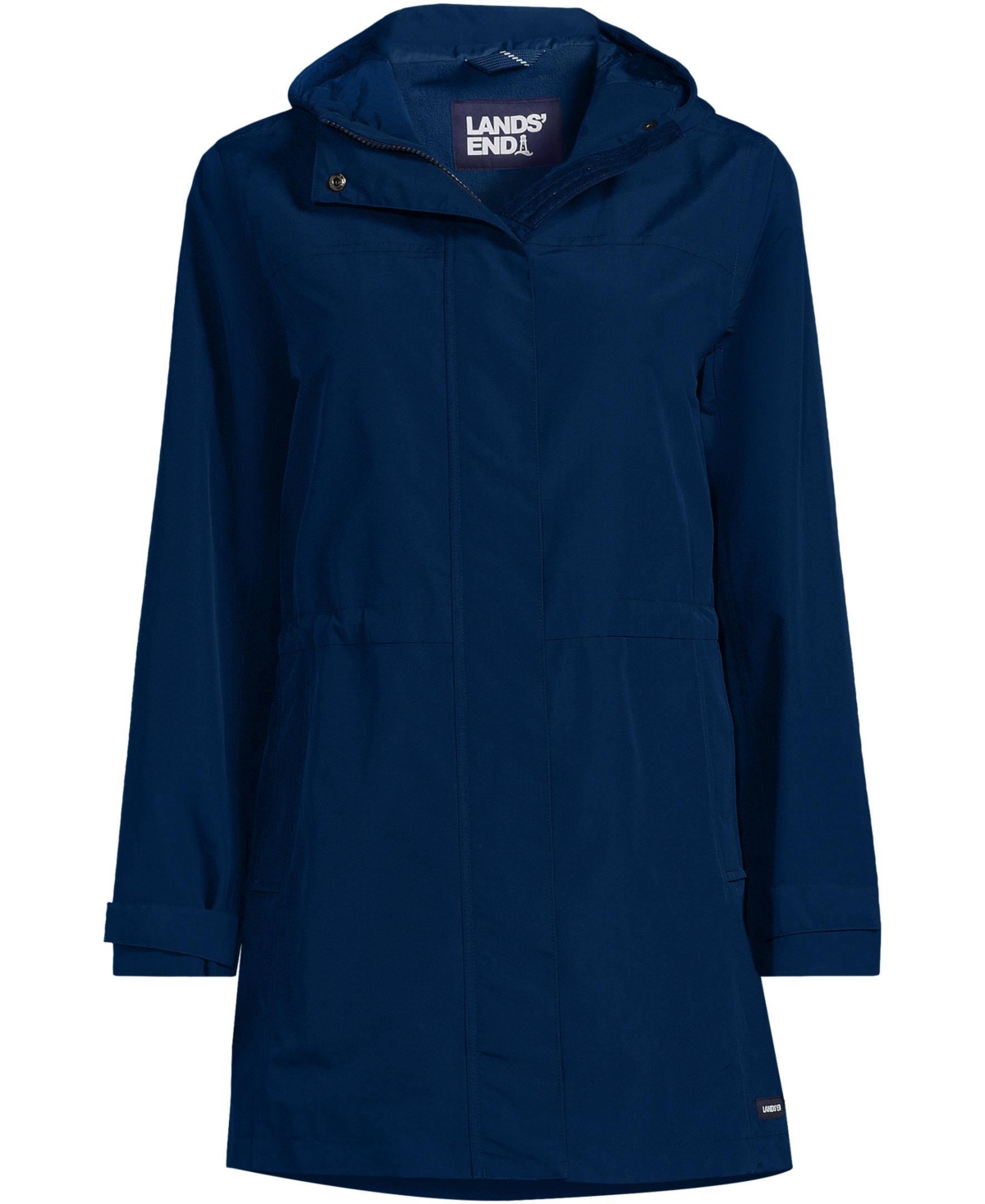 Lands' End Women's Petite Squall Hooded Waterproof Raincoat