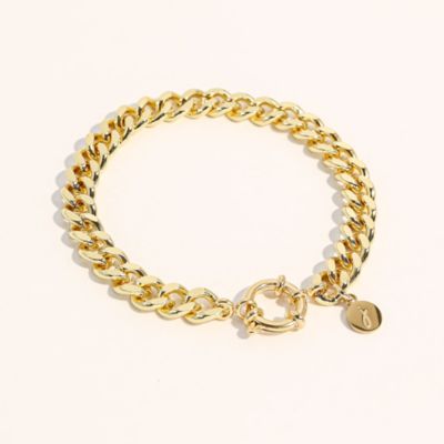 18K Plated Stainless Steel Curb Chain Bracelet & Anklet