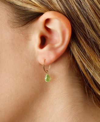 Green Quartz Briolette Threader Earrings (6-5/8 ct. t.w.) in 14k Gold