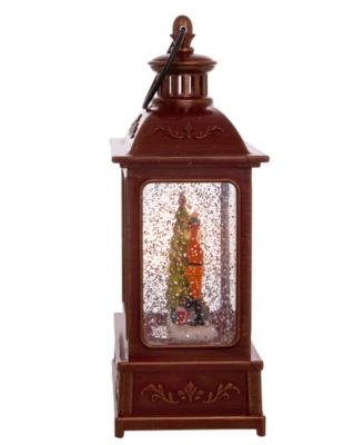 8" Battery-Operated Lit Nutcracker Swirl Water Lantern